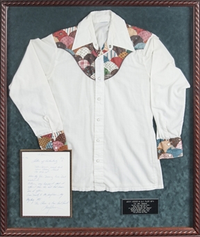 1974 John Lennon Owned and Worn Cowboy Shirt from his "Lost Weekend" (Warren LOA)
